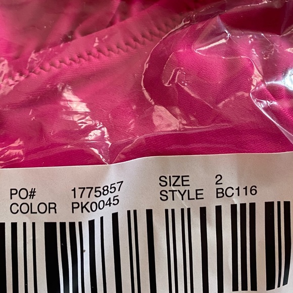 J Crew Fuchsia Hot Pink Ruched V Neck One Piece Swimsuit Bathing Suit NEW - Picture 5 of 11